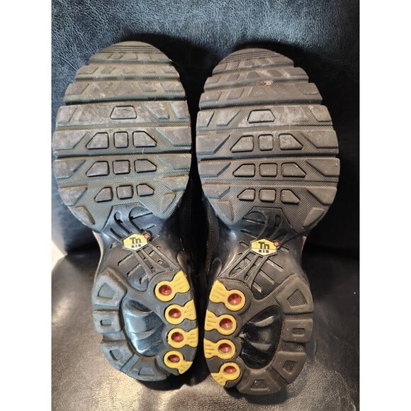 Nike Air Max Plus GS Triple Black - Size 7 Youth - Good Condition - Picture 9 of 10